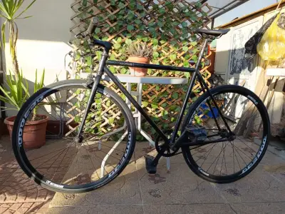 Bicicleta de pista P3 Cycles negra - miniatura 1
