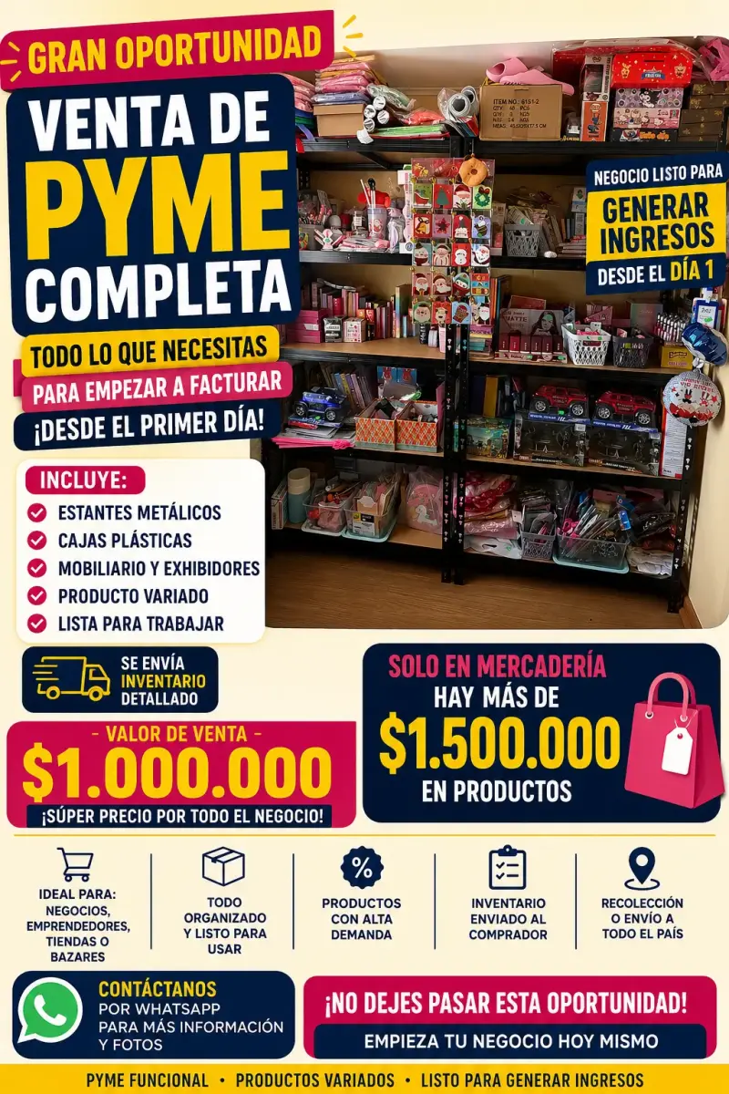 Venta de negocio completo con inventario variado - 1