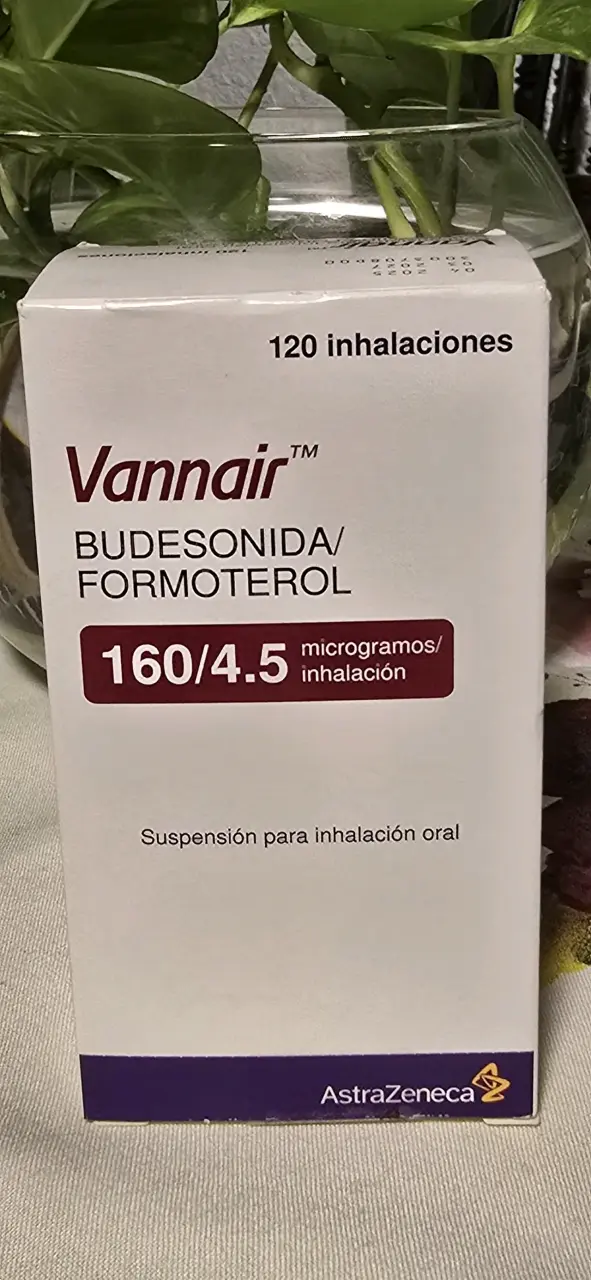 Inhalador Vannair Budesonida/Formoterol 160/4.5