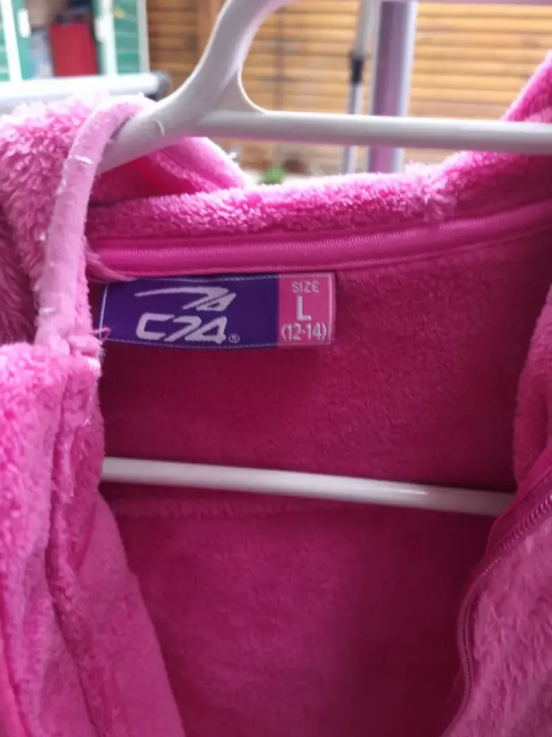 Chaqueta polar fucsia con capucha Colloky - 2