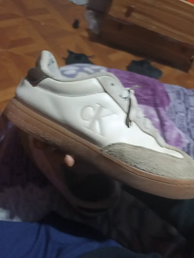 Zapatillas blancas Calvin Klein de cuero - 2