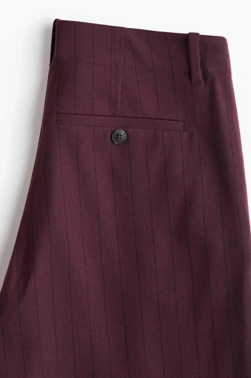 Pantalones culotte burdeos elegantes - 3