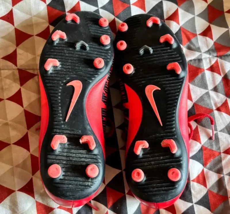Zapatillas de fútbol Nike Mercurial rojas - 3