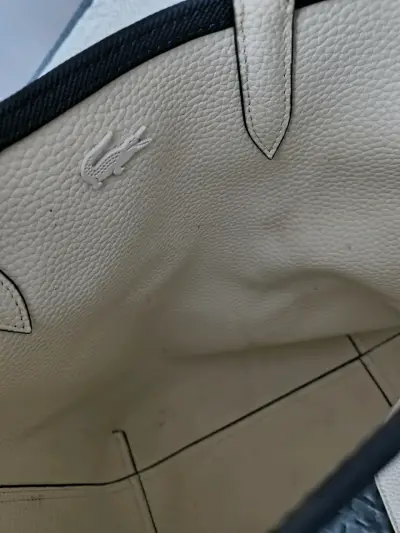 Set de bolsos Lacoste azul y blanco - miniatura 3