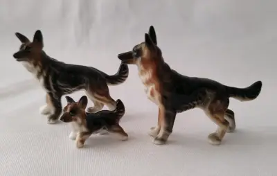 Figuras Miniaturas  de perros pastor  alemán - miniatura 4