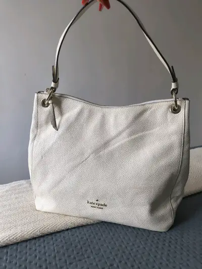 Bolso Kate Spade blanco de cuero - miniatura 1
