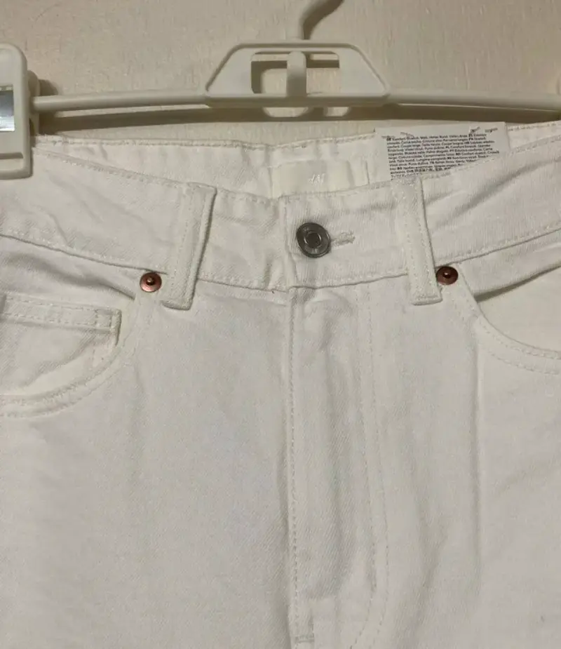 Jeans wide leg blancos - 3