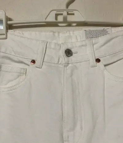 Jeans wide leg blancos - miniatura 3