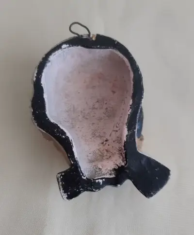 Abuelo  Hablando Por Teléfono Vintage Yeso - miniatura 5