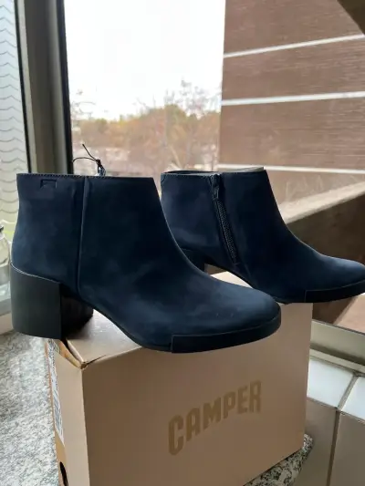 Botines Camper azul marino de cuero - miniatura 2