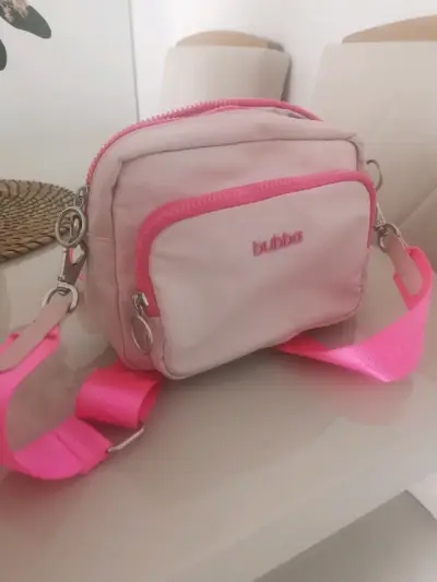 Bandolera rosa Bubba con correa ajustable - miniatura 1
