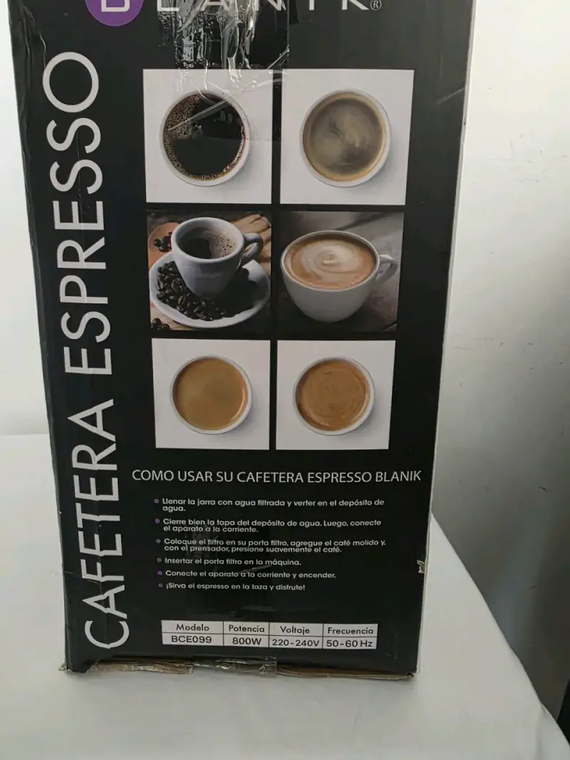 Cafetera espresso Blanik con vaporizador - 2