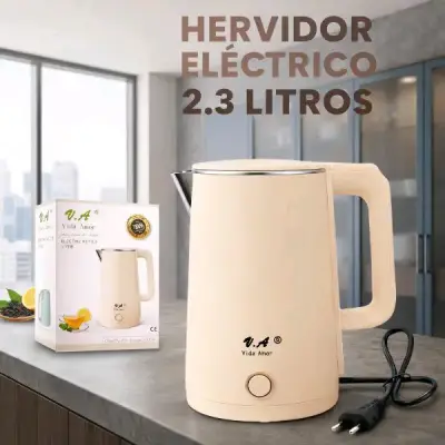Hervidor eléctrico Vida Amor 2L beige - miniatura 4