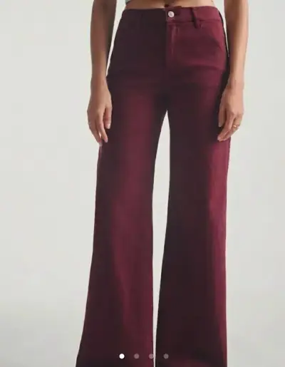 Jeans alaniz  color burdeo, talla 36 - miniatura 1