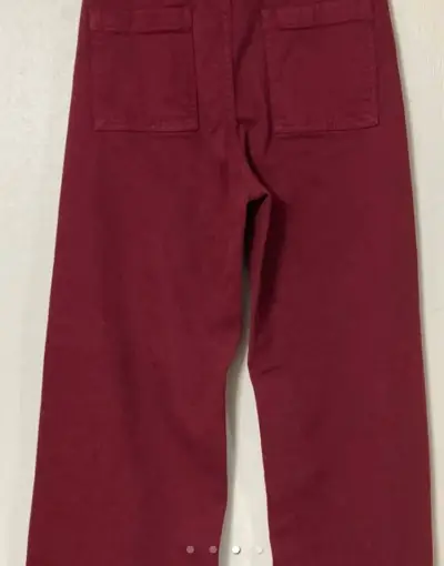 Jeans alaniz  color burdeo, talla 36 - miniatura 3