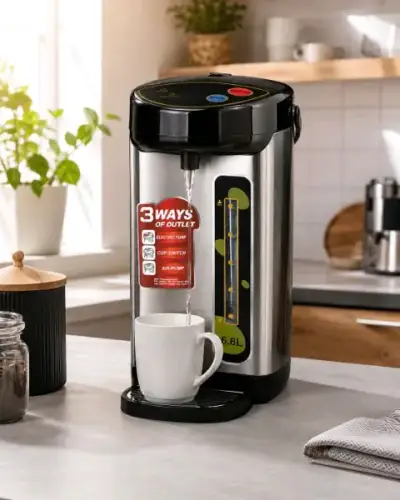 Dispensador de agua caliente 6.8L acero inoxidable - miniatura 1