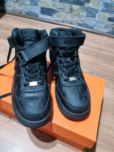 Zapatillas imitación Air Force 1 negras - miniatura 1
