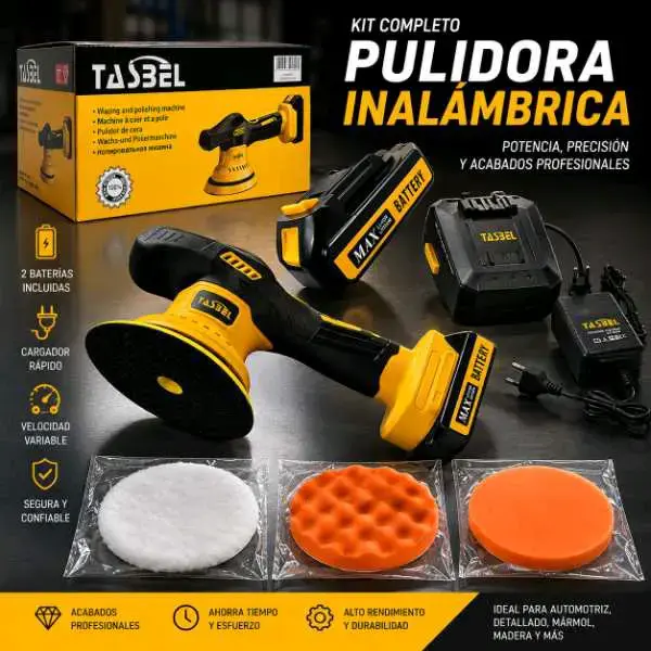 Pulidora inalámbrica Tasbel con baterías - 4