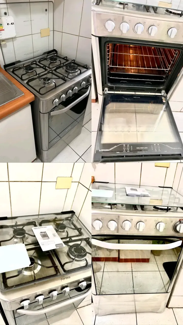 Cocina a gas Fensa de acero inoxidable - 1