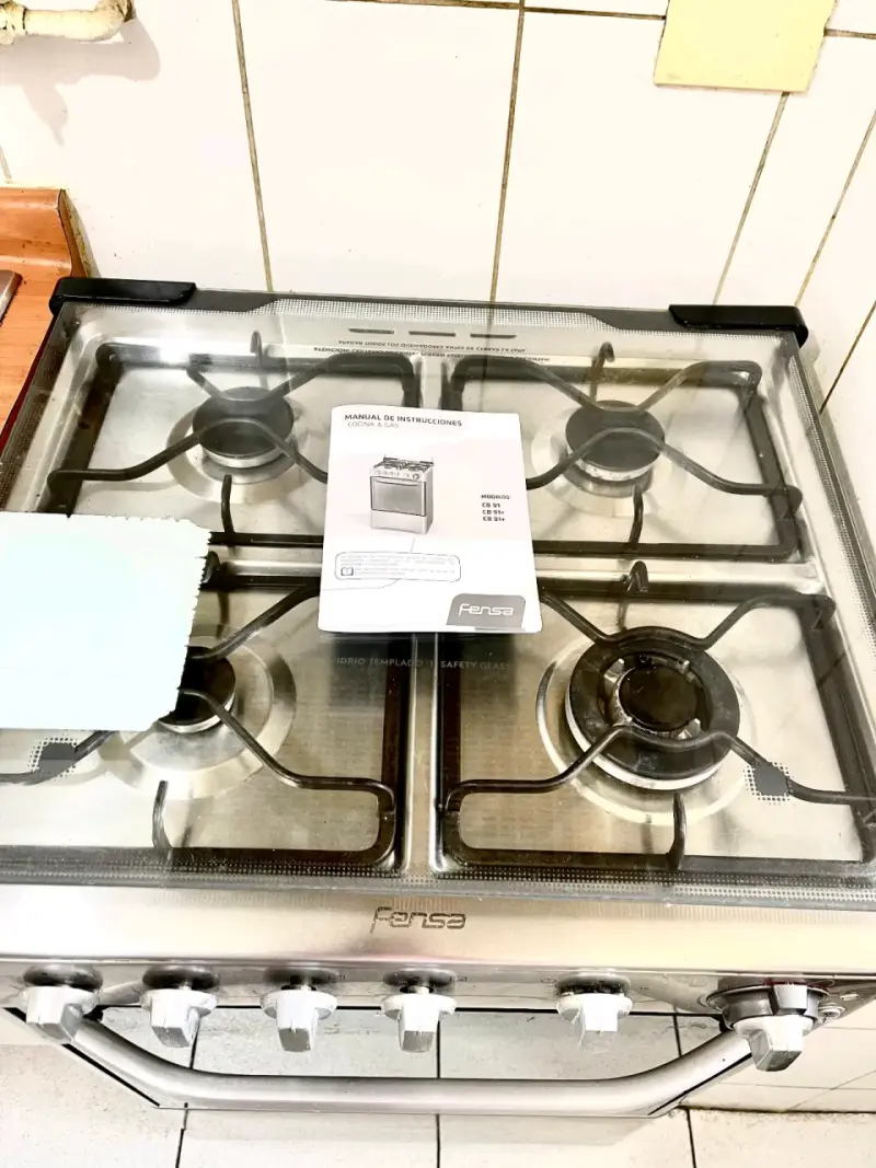 Cocina a gas Fensa de acero inoxidable - 2