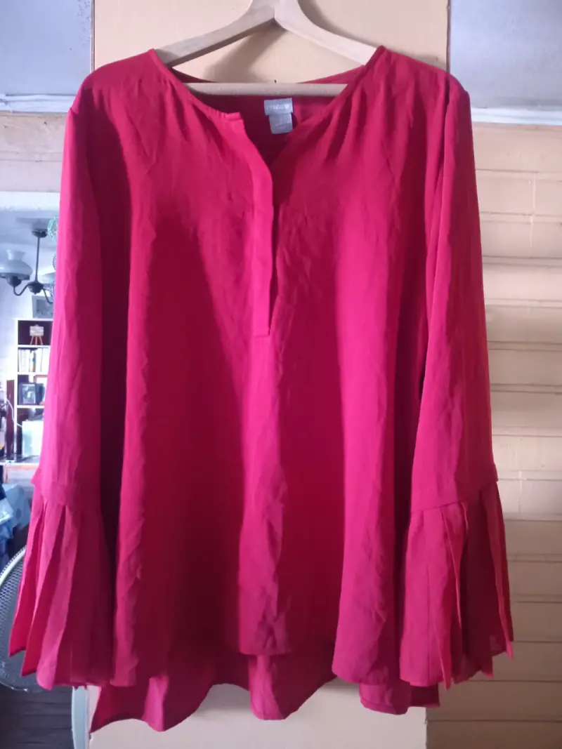 Blusa roja de manga larga OneOOne