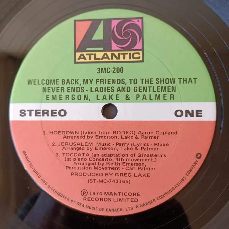 Vinilo Emerson Lake & Palmer - Welcome Back - 5