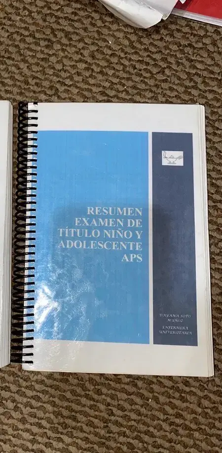 Resumen Examen de Título Niño y Adolescente APS
