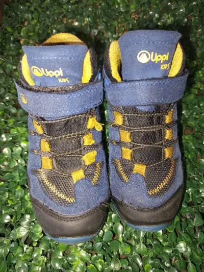 Botines infantiles Lippi Kids azul y amarillo - miniatura 1