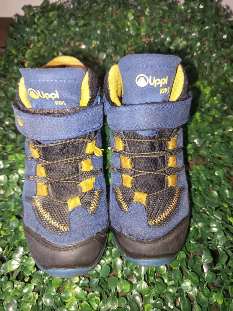 Botines infantiles Lippi Kids azul y amarillo - 2
