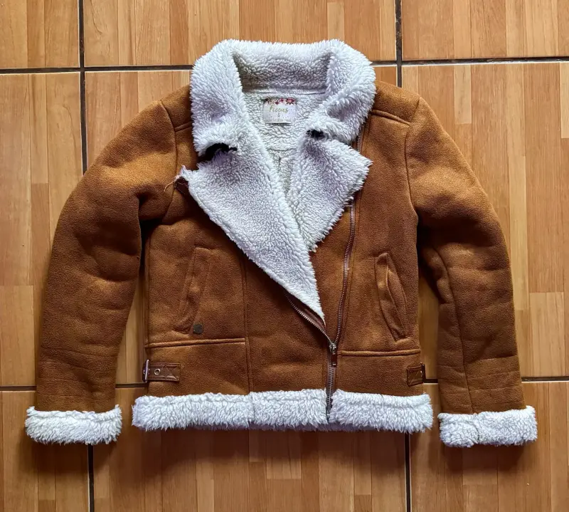 Chaqueta de gamuza con forro de lana - 1