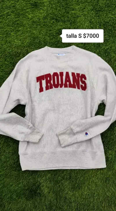 Polerón gris Trojans talla S - miniatura 1