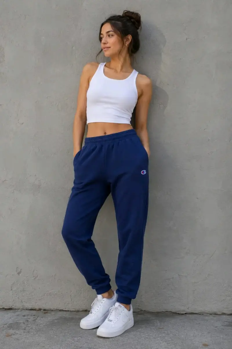 Pantalones deportivos Champion azul talla M - 2