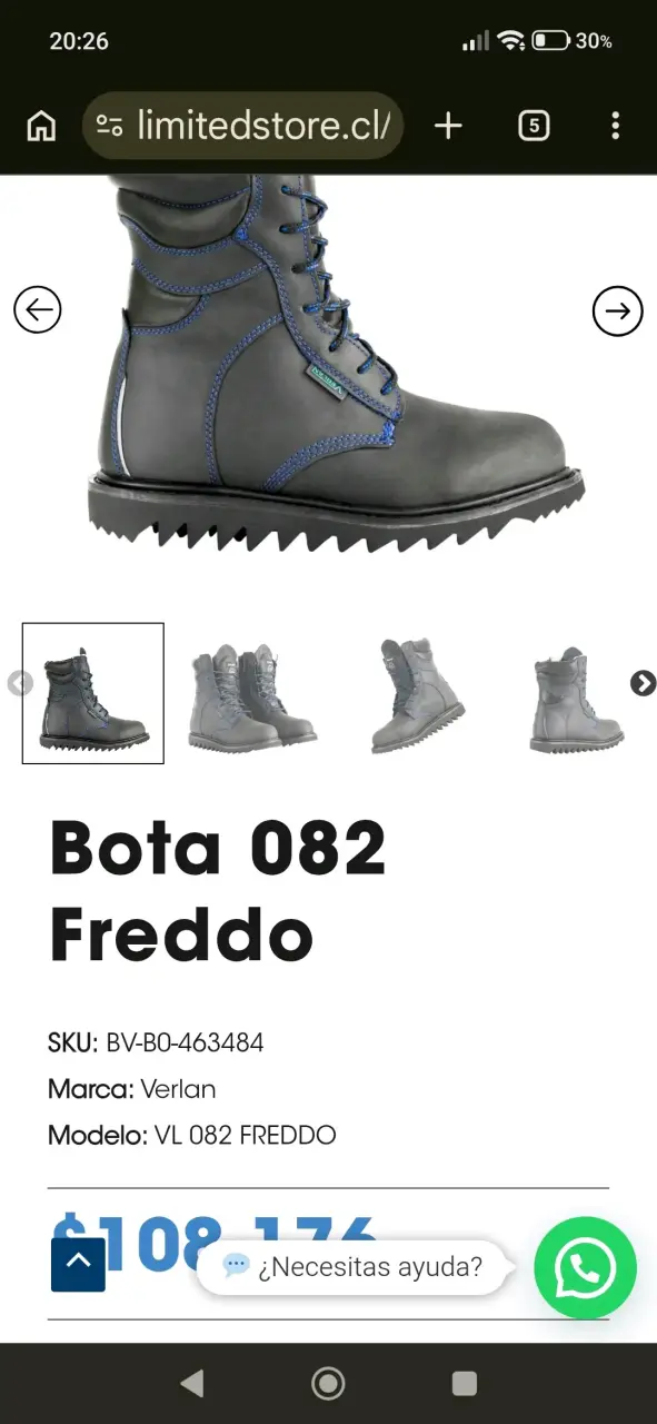 Botas de invierno negras con forro térmico - 5