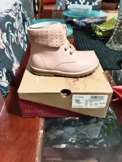 Botines rosados para niña Ficcus - miniatura 1
