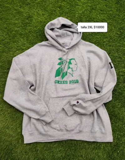 Polerón gris con capucha Okees 2018 - miniatura 1