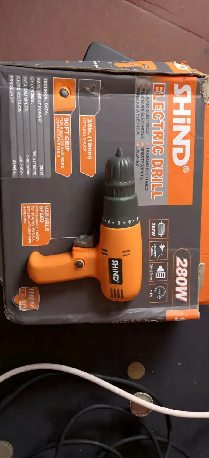 Taladro eléctrico Shind 280W con velocidad variable