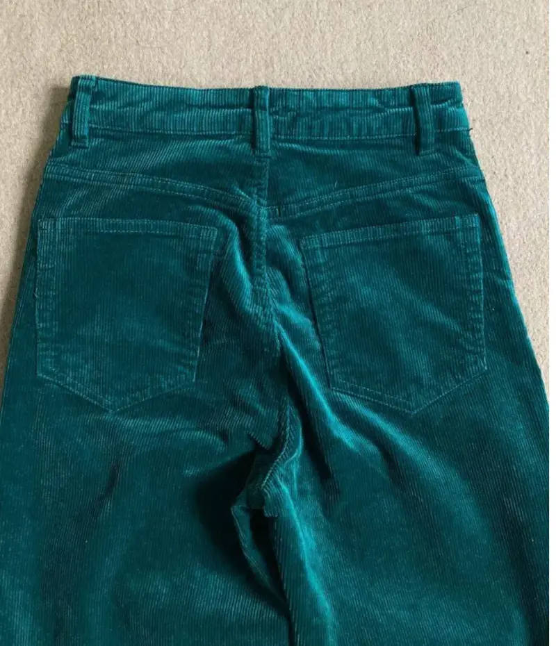 Pantalones cotelé verde H&M 36 - 3