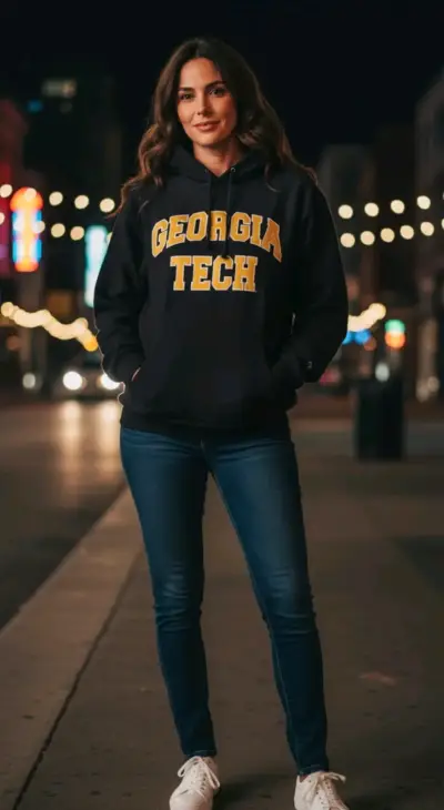 Polerón Georgia Tech negro talla M - miniatura 2