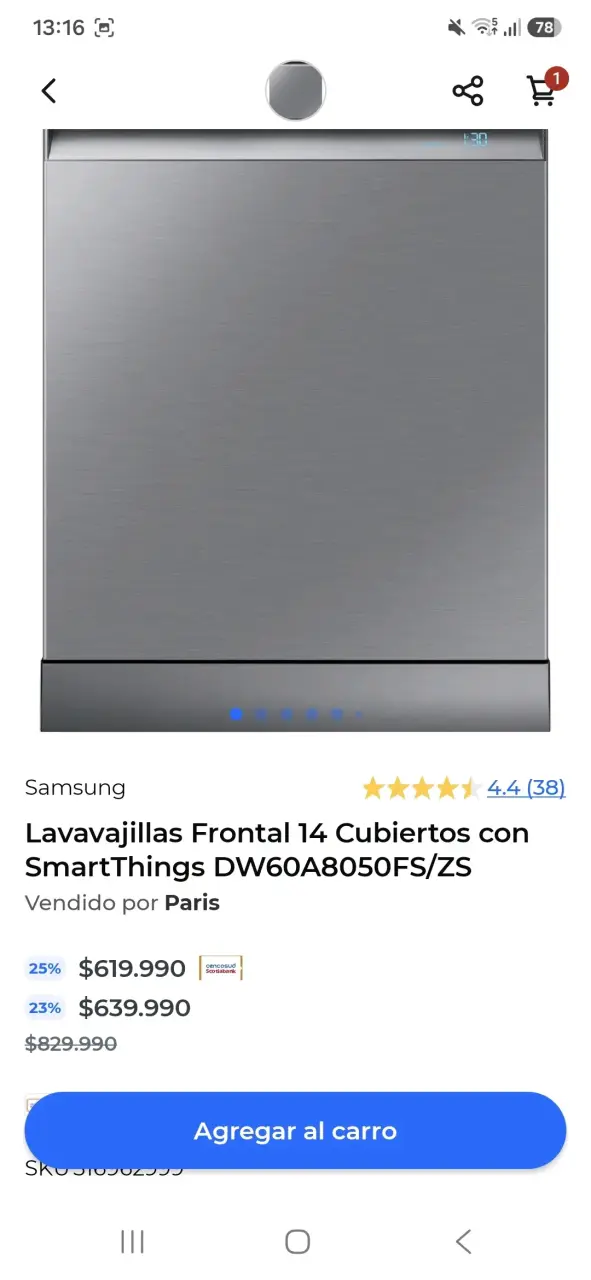 Lavavajillas Samsung acero inoxidable eficiente - 4