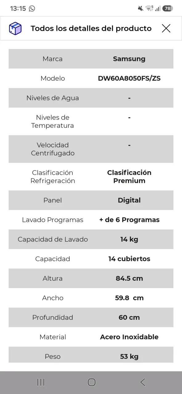 Lavavajillas Samsung acero inoxidable eficiente - 5