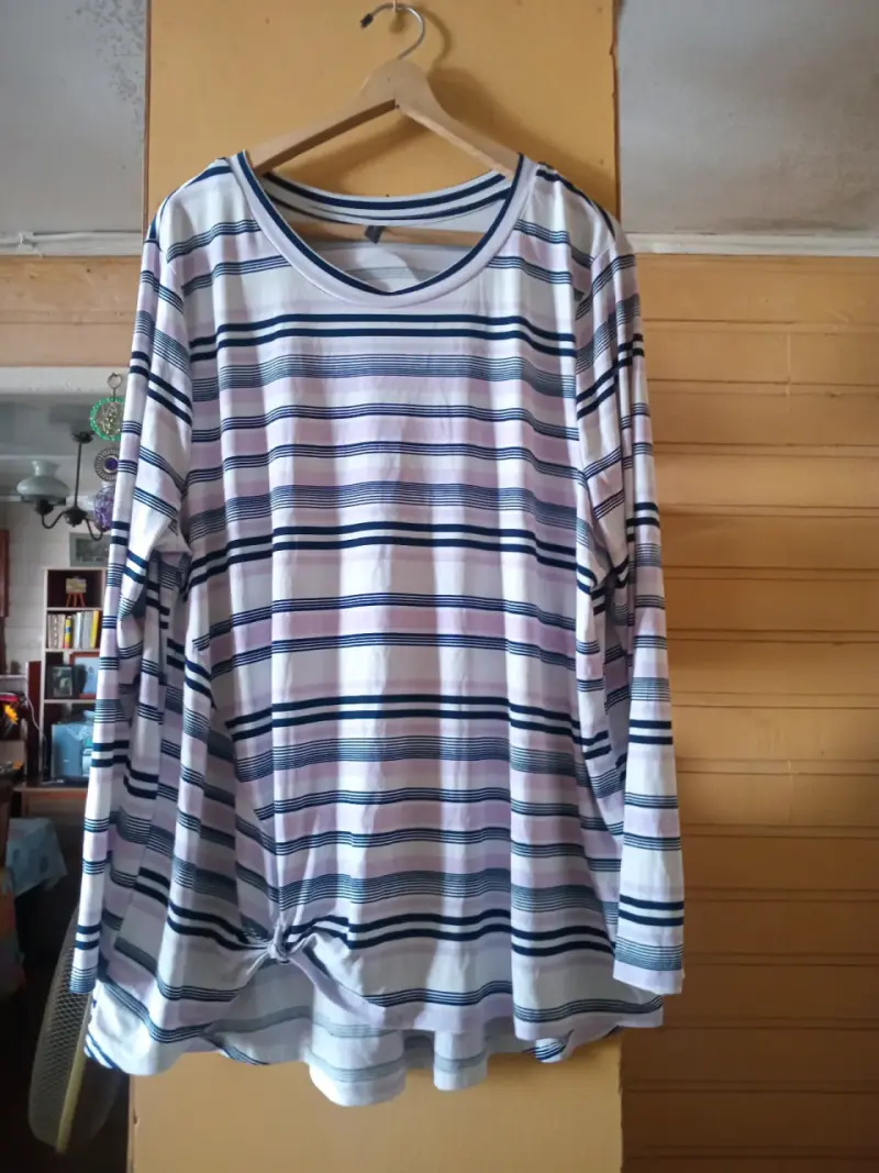 Polera de rayas manga larga