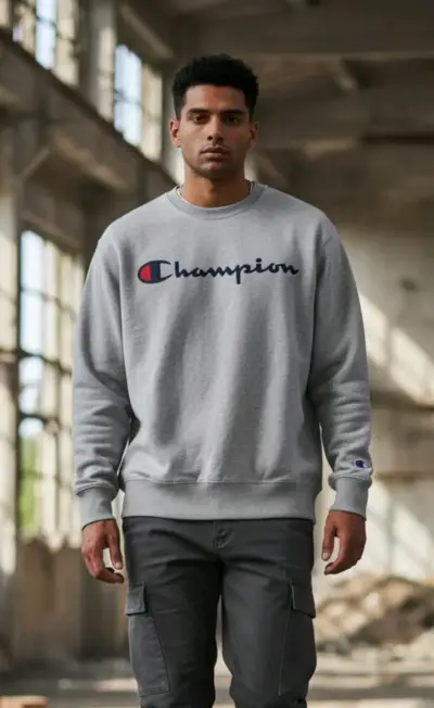 Polerón Champion gris para hombre xl - miniatura 1