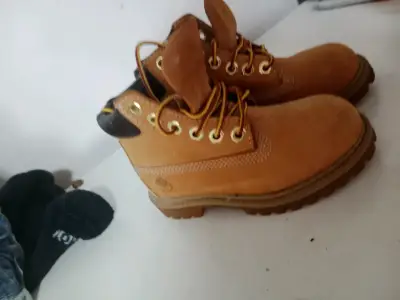 Botas Timberland de cuero marrón para hombre - miniatura 2