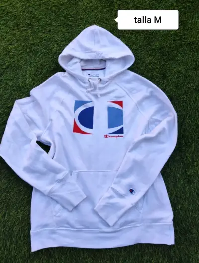 Polerón con capucha Champion blanco talla M - miniatura 1