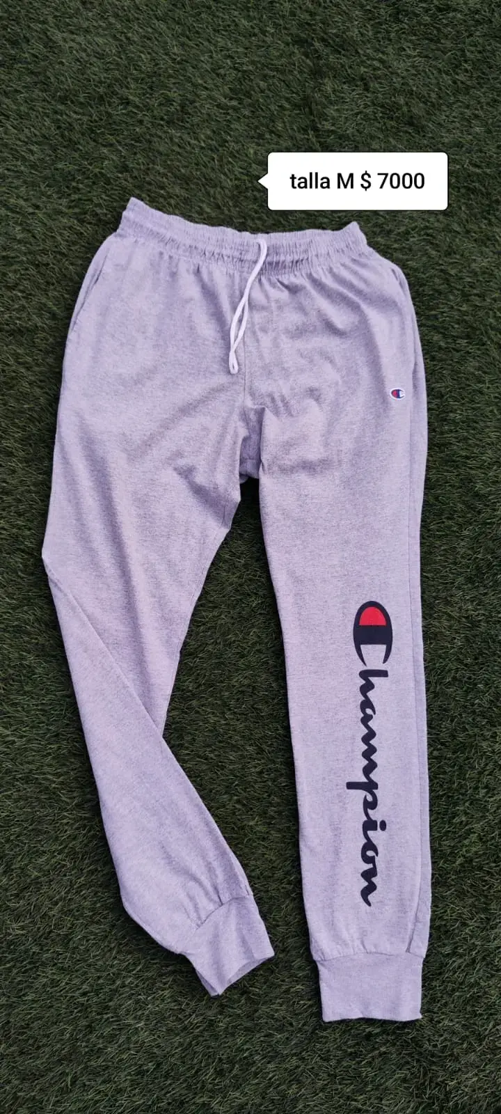 Pantalones deportivos Champion grises talla M - 1