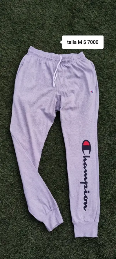Pantalones deportivos Champion grises talla M - miniatura 1