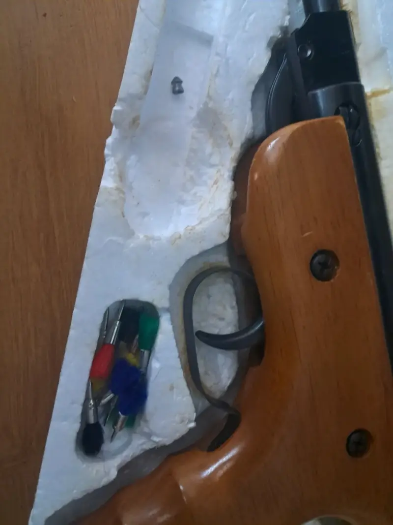 Pistola de aire comprimido con dardos - 4