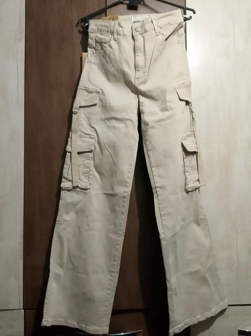 Jeans cargo de mujer talla 38