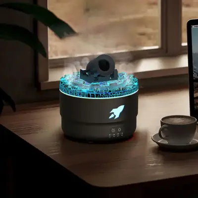 Humidificador difusor diseño cañón aros de vapor - miniatura 6