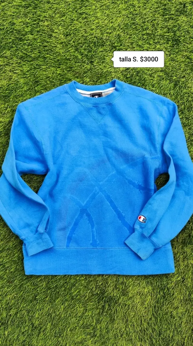 Polerón azul Champion talla S - 1